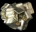 Cubic Pyrite Cluster - Peru #44574-1